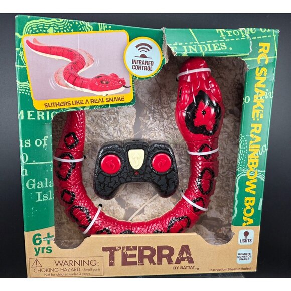 Terra by Battat RC Rainbow Boa Snake Infrared Remote Control Toy 6+ - Picture 1 of 6